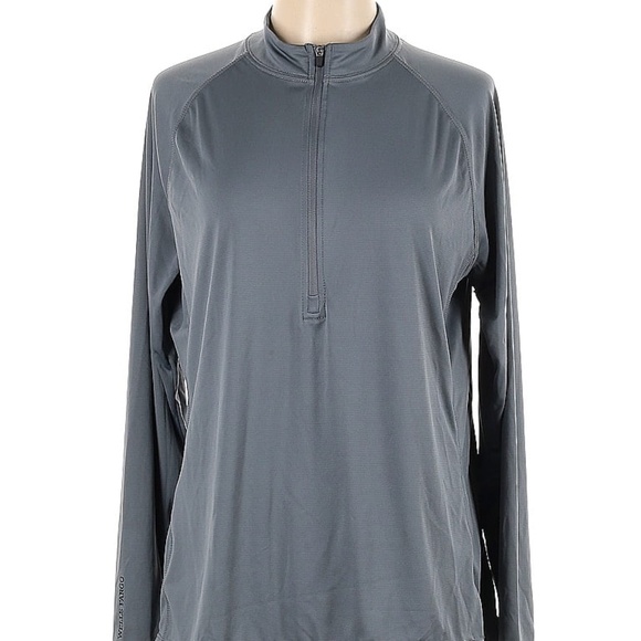 Trimark Gray Quarter Zip Pullover XL Recycled Polyester - Picture 1 of 10